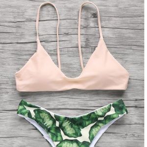 Apricot light pink zaful top